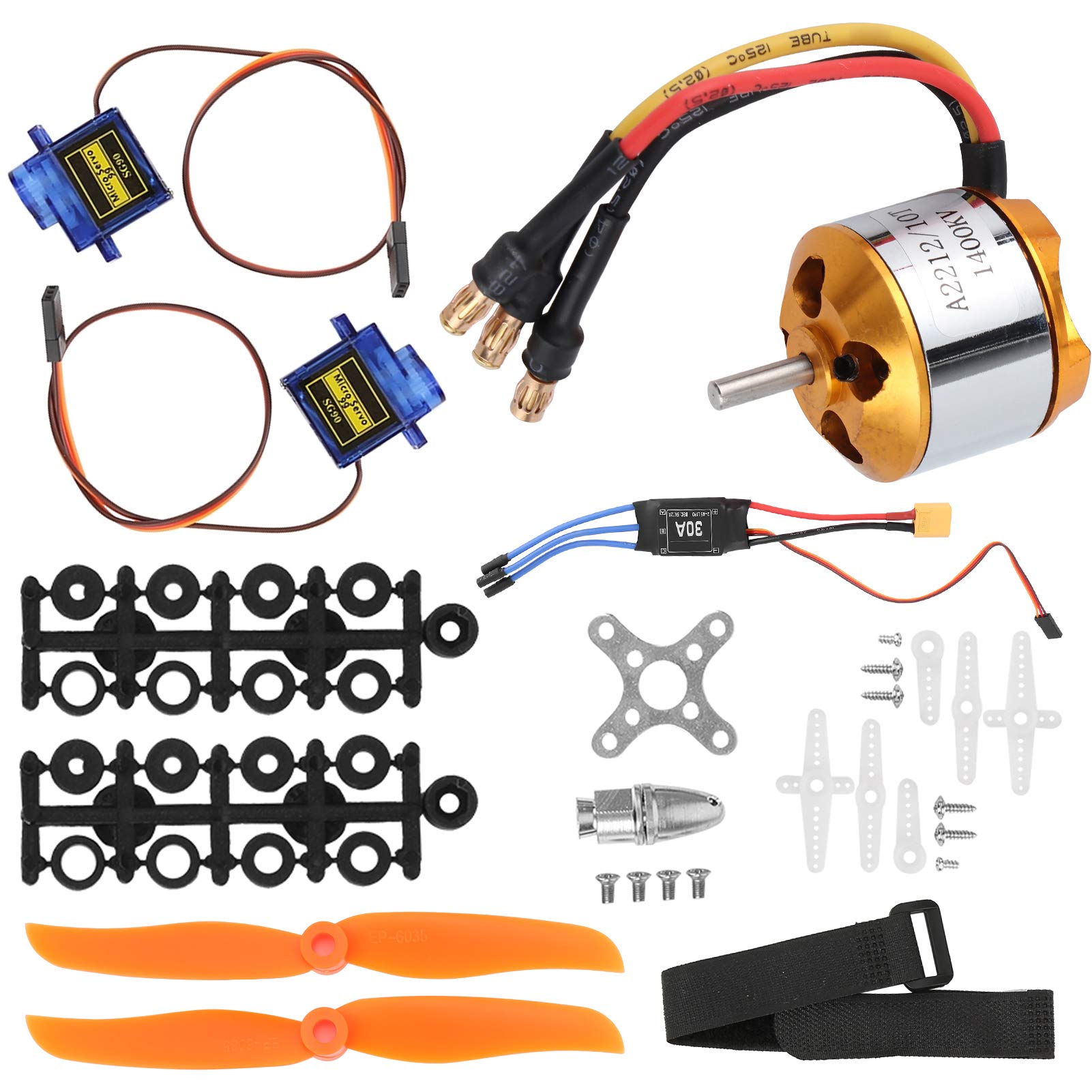 Zestaw helikoptera, silnik 2212 1400KV + śmigło 8060 + serwo 9G + akcesoria do helikoptera 30A XT60 ESC RC
