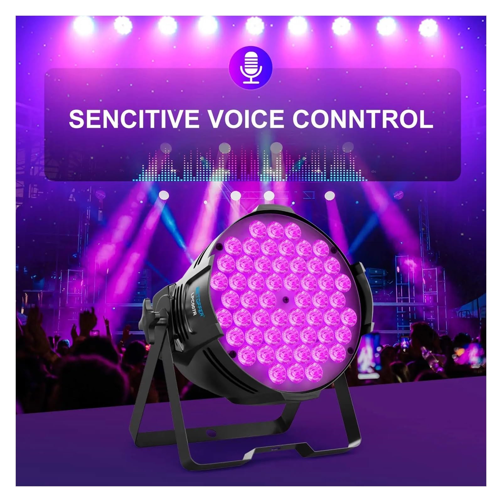 Światła Dyskotekowe Lampa LED Par 54 X 3 W RGB Stage DJ Light Light-2 szt