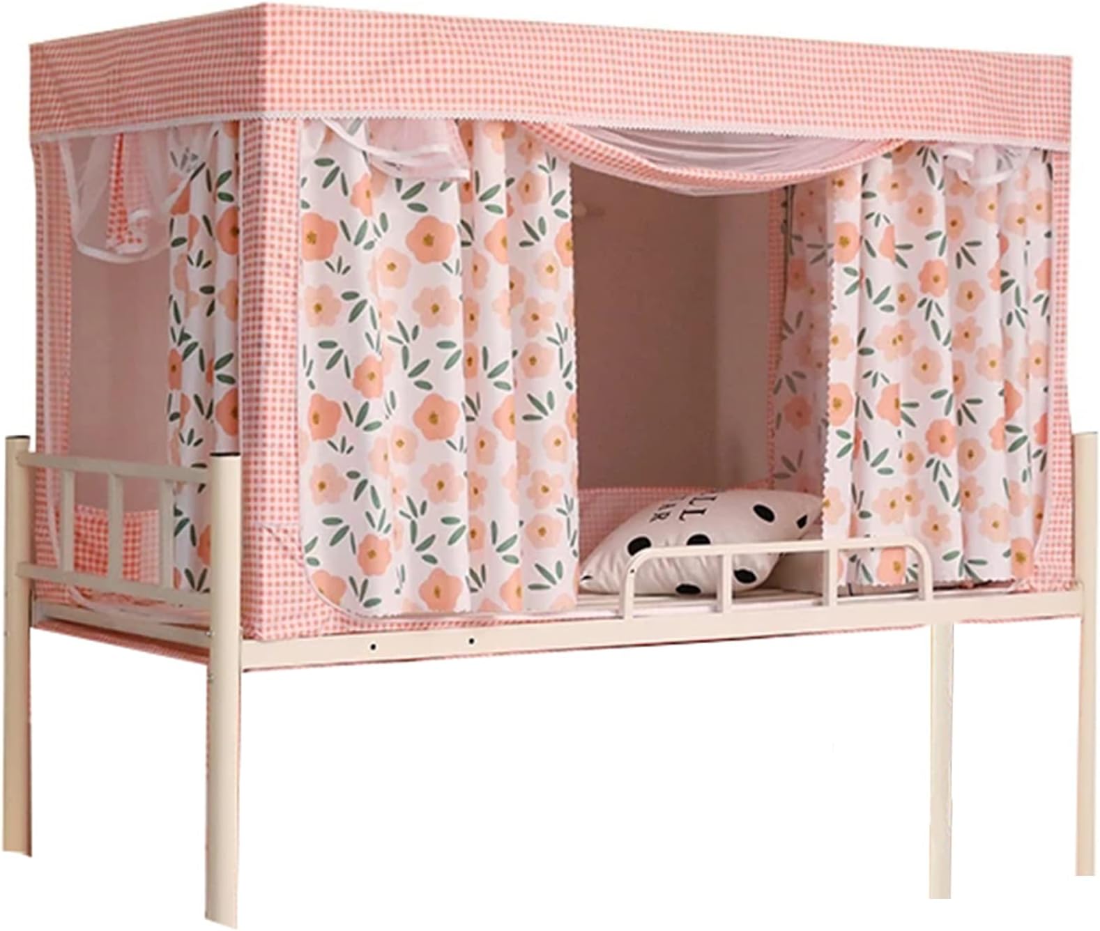 Blackout Bunk Bed Curtain with Mosquito Net for Students Privacy Protection Single Bed Tent Canopy for Dormitory