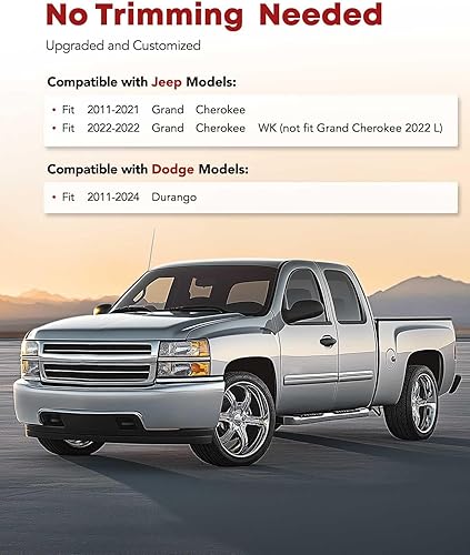 Miniatura 2 de YHTAUTO Alfombrillas para Jeep Grand Cherokee 2011-2021 Grand Cherokee 2022 Grand Cherokee WK Not L, Dodge Durango 2011-2024, alfombrillas de