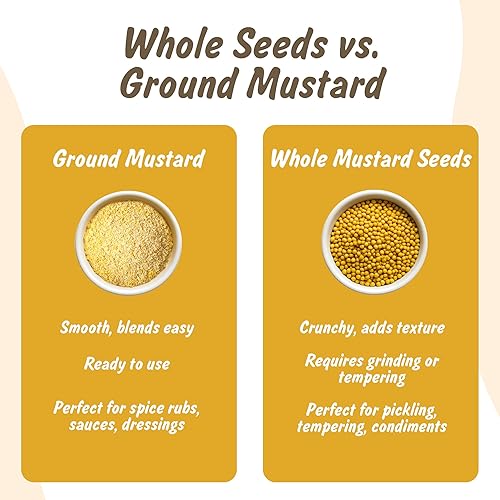 Miniatura 7 de Mostaza molida orgánica USDA probada en laboratorio, bolsa resellable de 4 onzas, Mostaza Amarilla Molida, Peeli Sarson