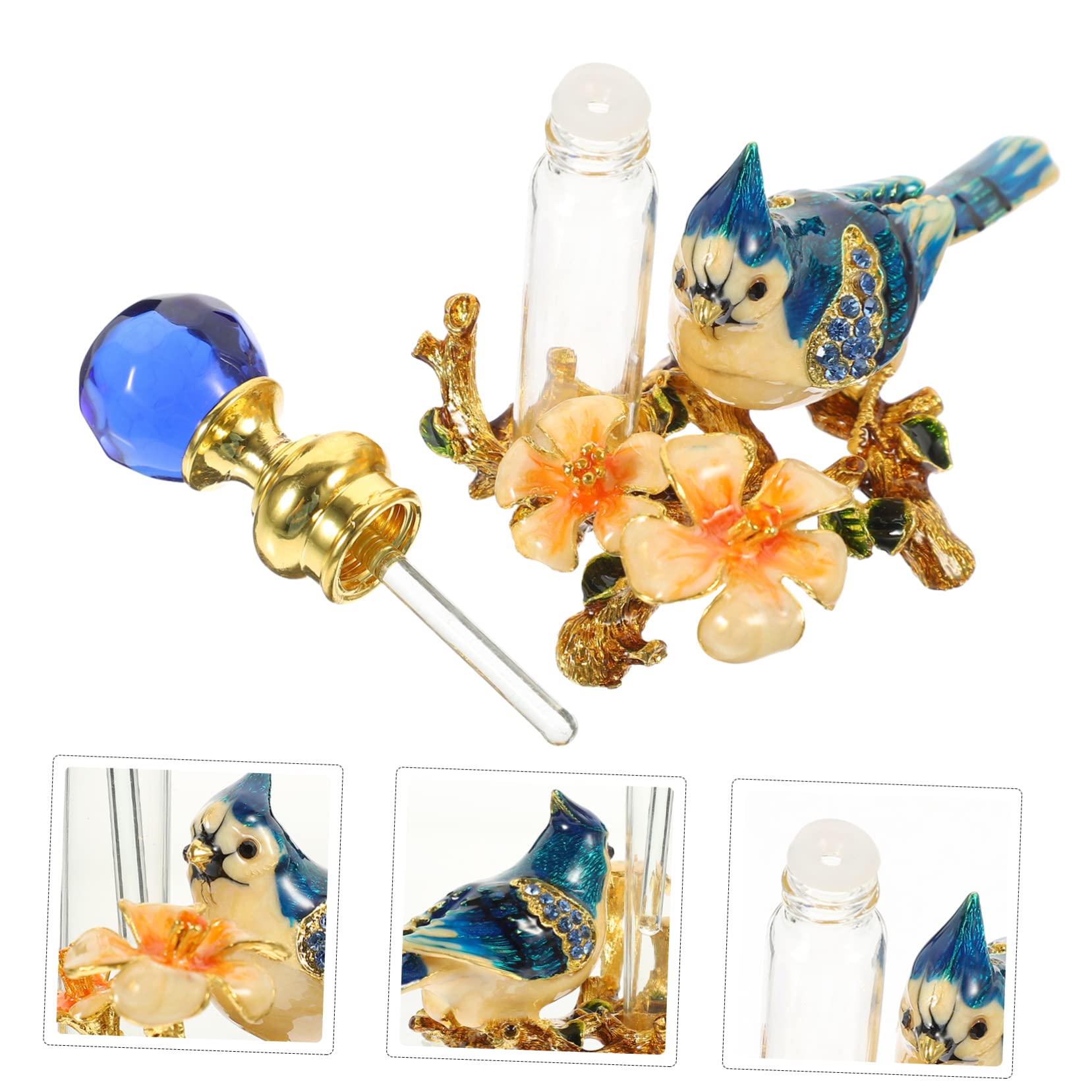 Baluue 2pezzi Bottiglia Profumo Vuota Elegante Stile Retro Per Oli Essenziali e Profumi Per Uso Personale e Professionale Design Pratico e Stile Raffinato