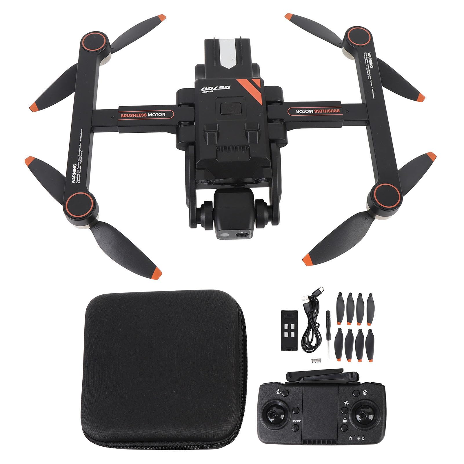 Drone Controllato da Schermo, Telecamera UHD 4K con Ritorno Sicuro Assistito GPS per Adulti, Drone con Motore Brushless con Modulo Batteria Potenziato, per Principianti (Batteria singola)