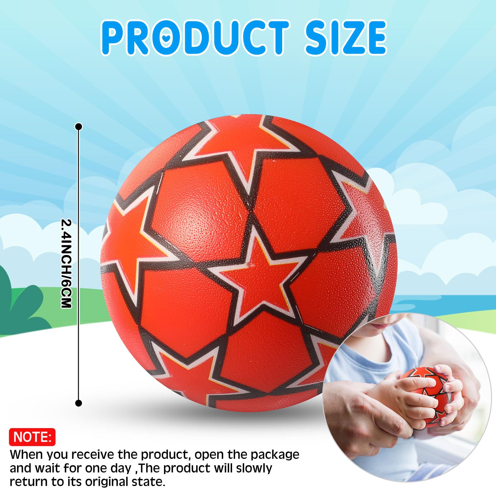 Snapklik.com : 108 Pcs Mini Stress Balls Bulk 2.4 Inch Sensory Fidget ...
