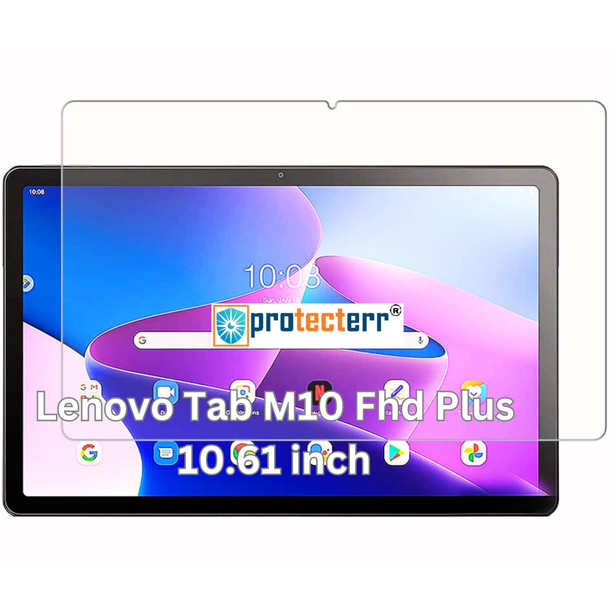 PROTECTERR Unbreakable Screen Protector Guard for Lenovo Tab M10 FHD Plus 3rd Gen 10.61" inch - Anti-Scratch, Smudge Proof, HD Clear, Bubble Free - Premium Protection (Not a Tempered Glass) (B0CH1JTPCG) Amazon Price History, Amazon Price Tracker