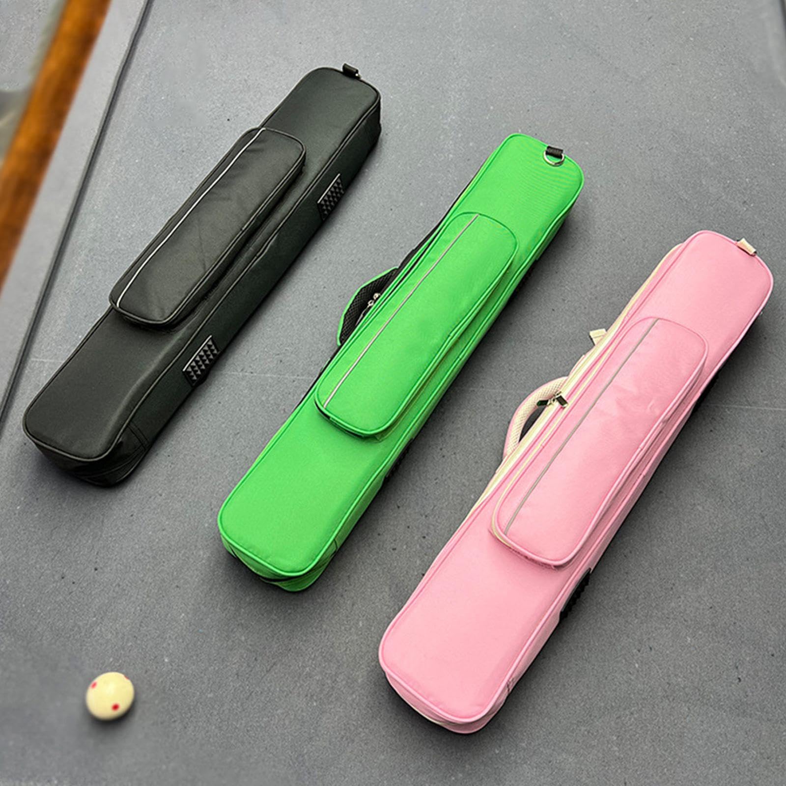 Baoblaze Estuche para Tacos de Billar, Bolsa con Cremallera 1/2 Pulgada, Rosa