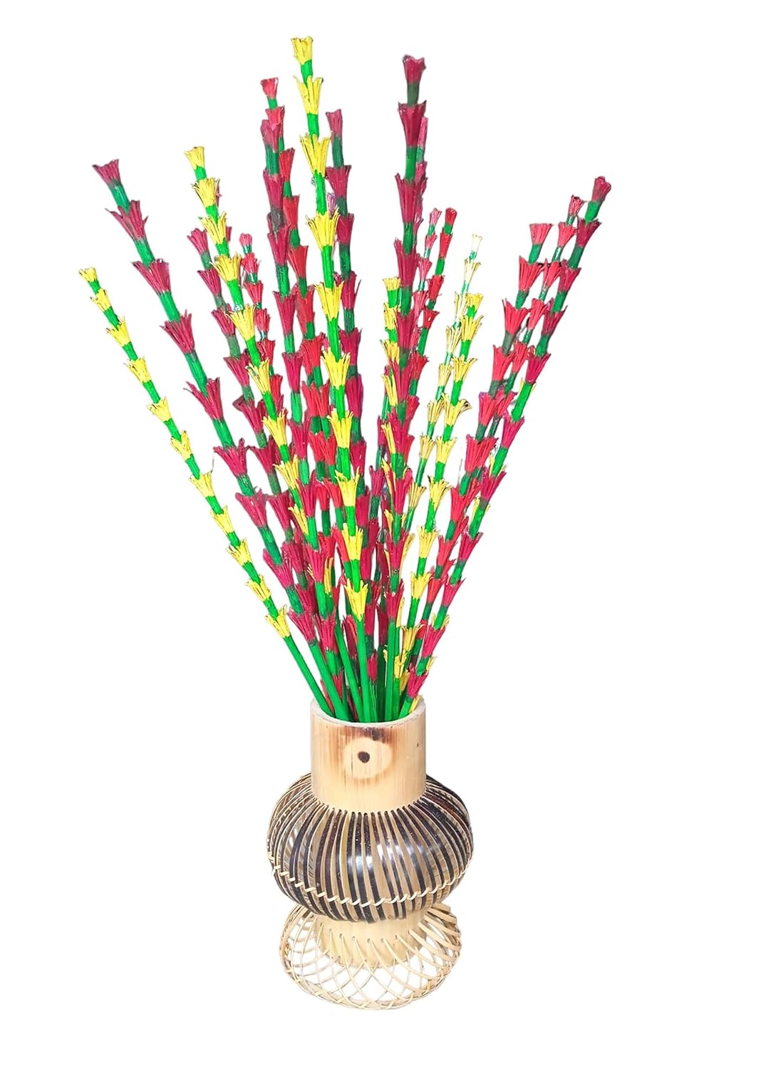 Buy Bodoland Decorative Natural Bamboo Wall Hanging Flower Vase Bamboo
