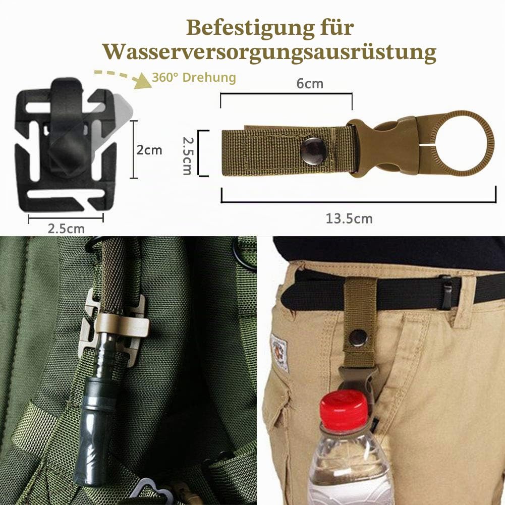 48PC Tactical Gear Clip Set Molle Gurtaufsätze für Tactical Backpack