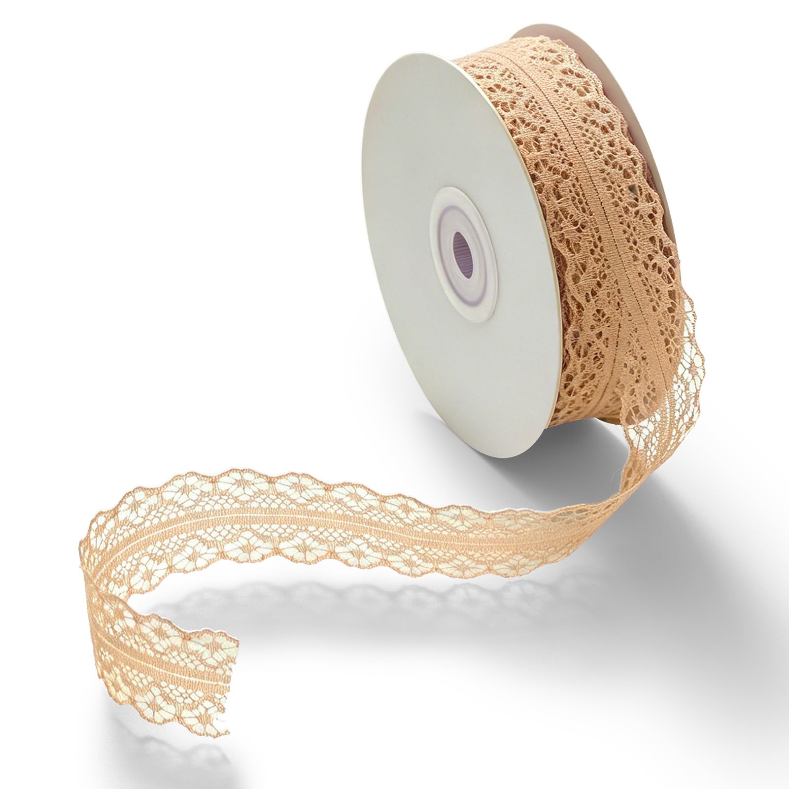 CHUQING Spitzenband Geschenkband Spitzenborte Zierband Spitze Schleifenband | Vintage Spitzenband als Geschenkband, Spitzenborte und Zierband, ideal zum Dekorieren und Schleifenbinden.