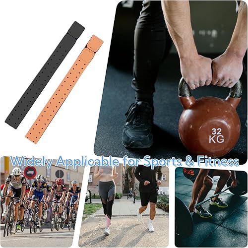 Miniatura 7 de Paquete de 2 brazaletes para monitor de frecuencia cardíaca, correas elásticas de repuesto compatibles con Orange Theory Fitness, OTF, OT Beat Burn,