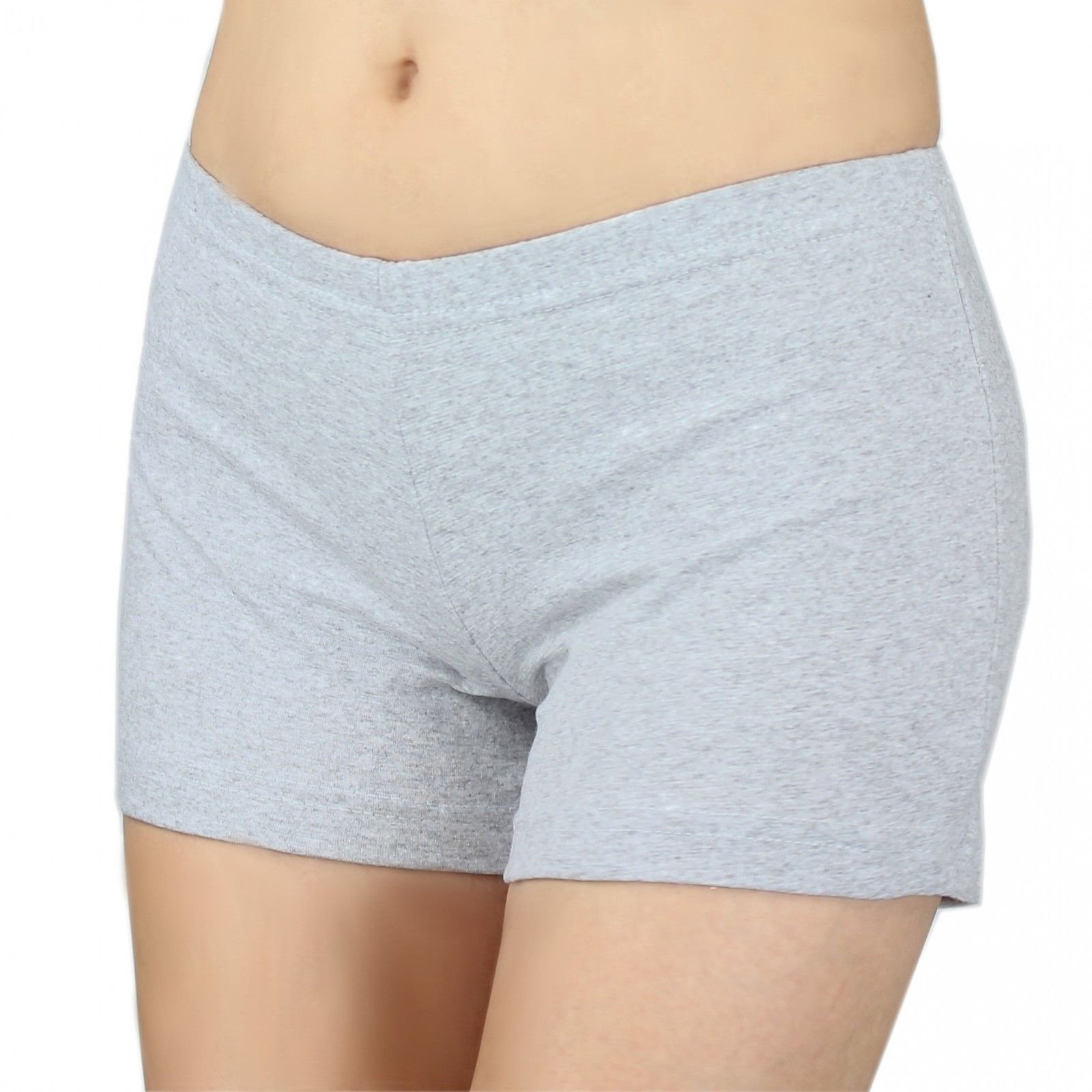 elegance1234 Ladies Superb Soft Stretch Cotton Lycra Sexy Shorts **Same Day Posting** (XX-Large UK 18, Grey)