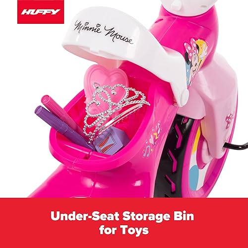 Vista 13 de Huffy Triciclo Frozen 2 Kid Tricycle de 3 ruedas con dos contenedores de almacenamiento, azul, 10 pulgadas