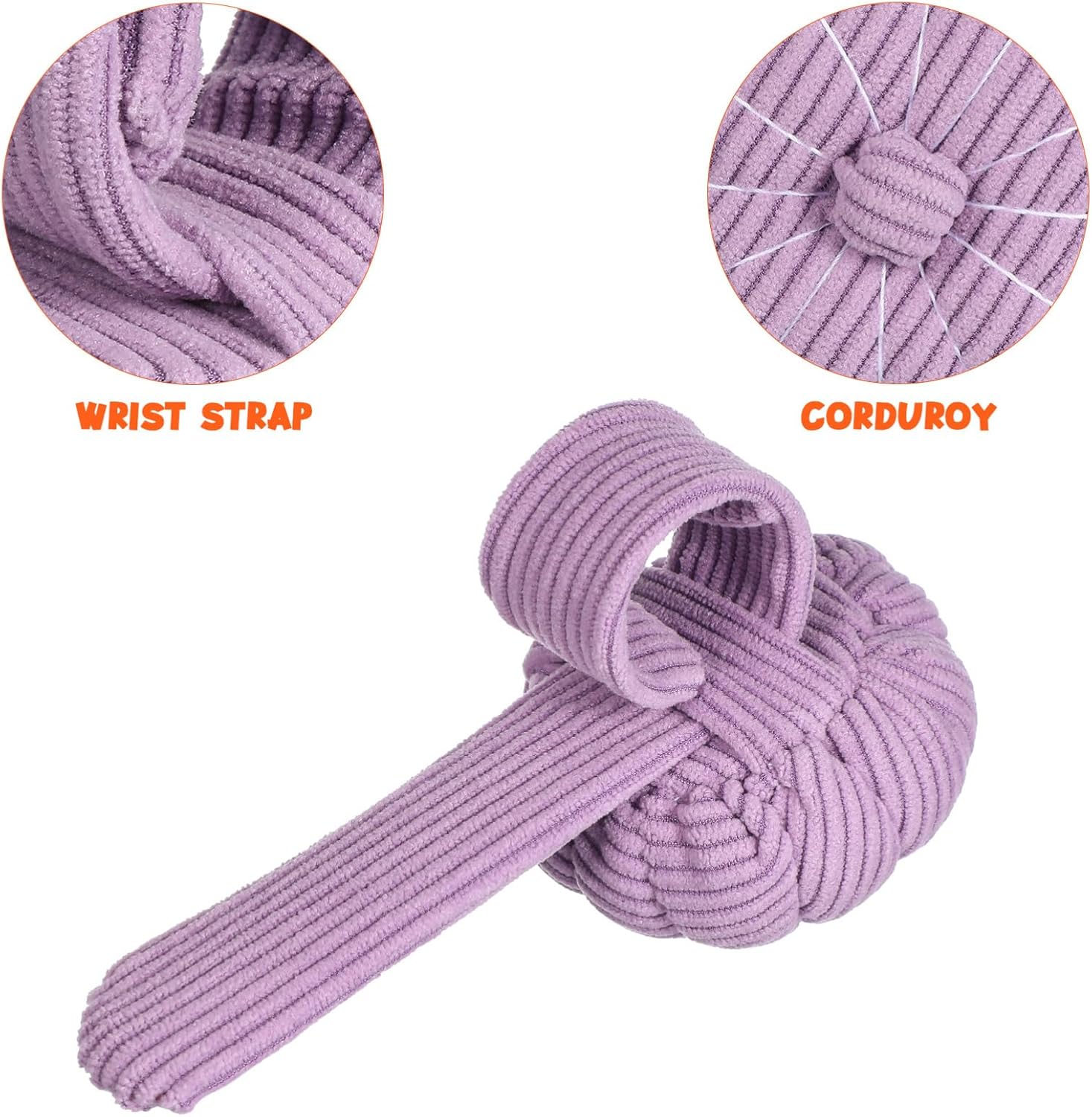 TEHAUX Cute Wrist Pin Cushion Slap Bracelet Style Pincushion for Sewing Quilting and Crafting Soft Corduroy with Filling Essential Sewing Accessory