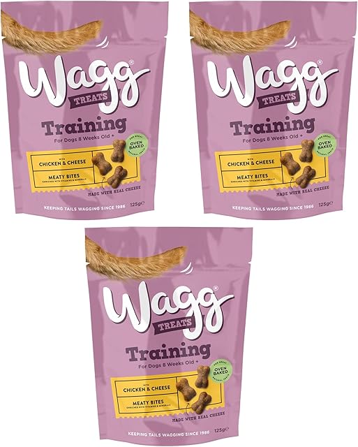 Wagg 3 x Chicken & Cheese Training Dog Treats 125g