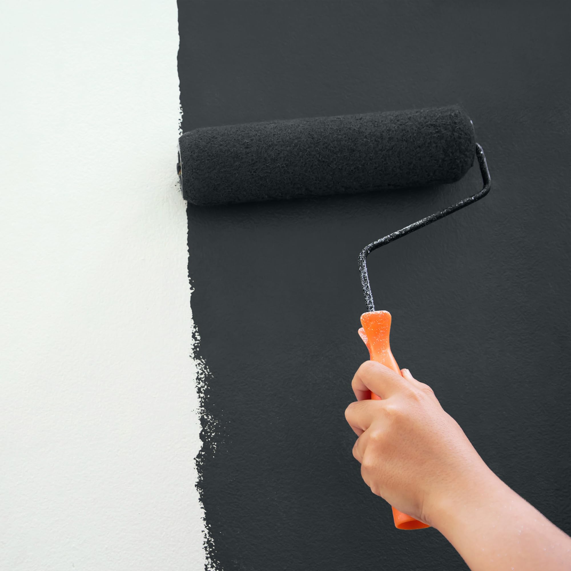 EPODEX Pittura Murale Premium Pittura per Pareti con Formula Protettiva, Alta Coprenza, Lavabile, Senza Schizzi e Inodore, Finitura Satinata, 3kg (25 m² per mano) - Grigio antracite