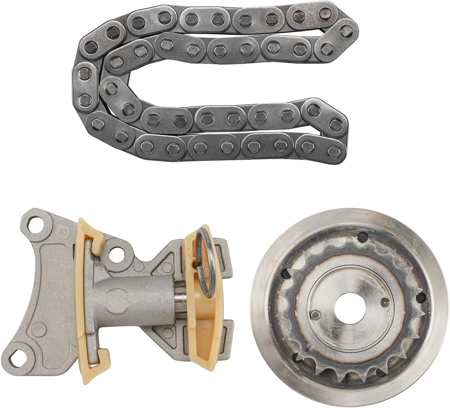 KAX Engine Timing Chain Kit W/Tensioner & Sprocket Fit for Audi A4 Quattro 2005-2009, Volkswagen Passat 2006-2008, GTI 2006-2009, Eos 2007-2009, A3 2006-2008, Jetta TT TTS Quattro 2.0L