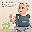 KeaBabies 2-Pack Silicone Baby Bibs for Eating - Sturdy Food-Grade Silicone Bibs for Babies Girl, Boy, Large Food Catcher, Clean & Put On Easily, Waterproof Toddler Feeding Essentials (Valiant)