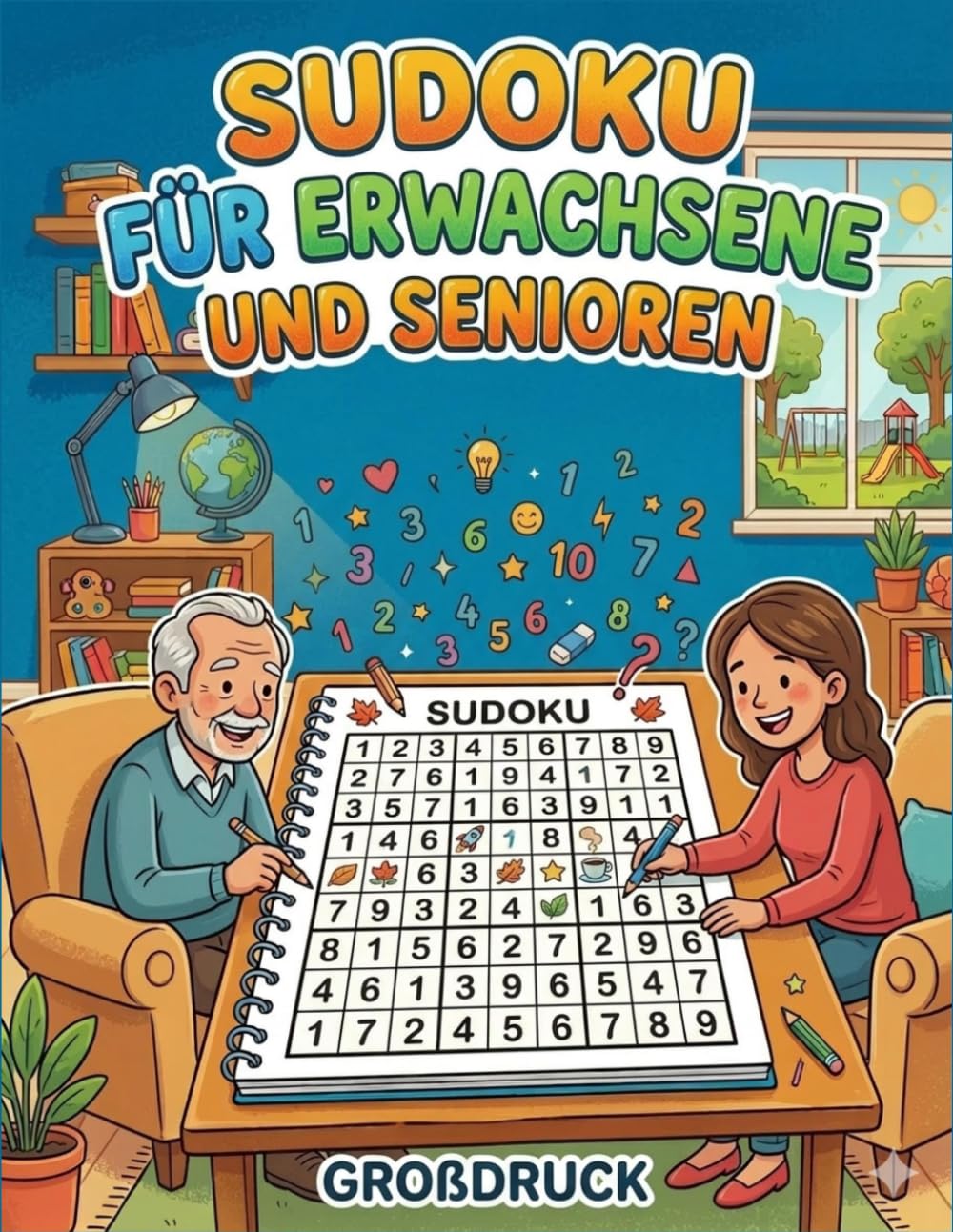 Sudoku für Erwachsene und Senioren Großdruck: XXL Logikrätsel Buch mit 60 Rätseln in 3 Schwierigkeitsstufen
