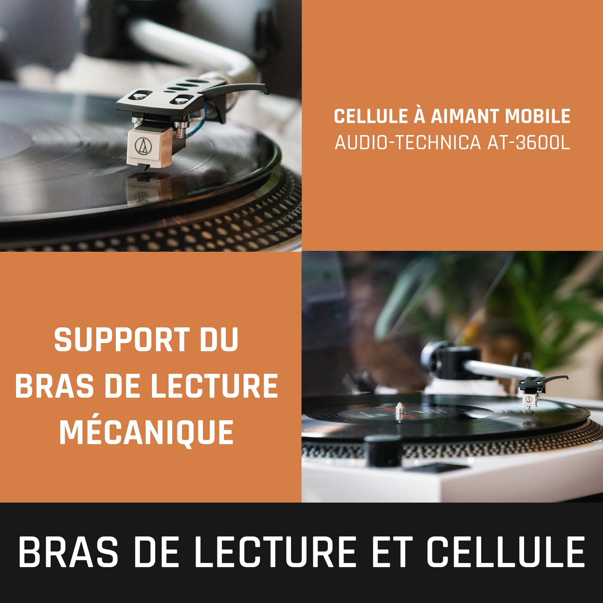 Lenco L-3818 Platine Vinyle, Tourne Disque, Platine Vinyle DJ - à entraînement Direct - Pitch Control - 33 et 45 Tours - Préamplificateur stéréo - USB - RCA Line Out - Numérisation Via PC - Noir