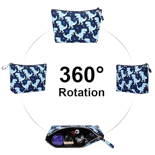 Miniatura 5 de Bolsa de cosméticos de viaje Estuche de maquillaje anti-agua Pequeña bolsa de regalo para mujeres, dinosaurio