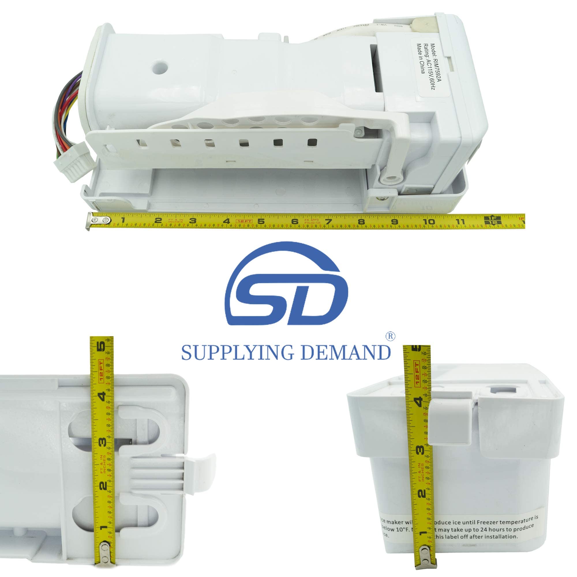 Supplying Demand DA97-07592A 2051096 Refrigerator Ice Maker Assembly Replacement Model Specific Not Universal