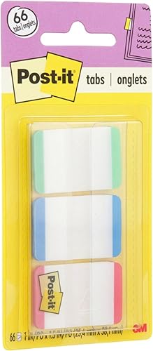 Miniatura 2 de Post-it Pestañas, 1 pulgada, forrado, verde, azul, rojo, 22 pestañascolor, 66 pestañasdispensador sobre la marcha (686L-GBR) (paquete de 2)