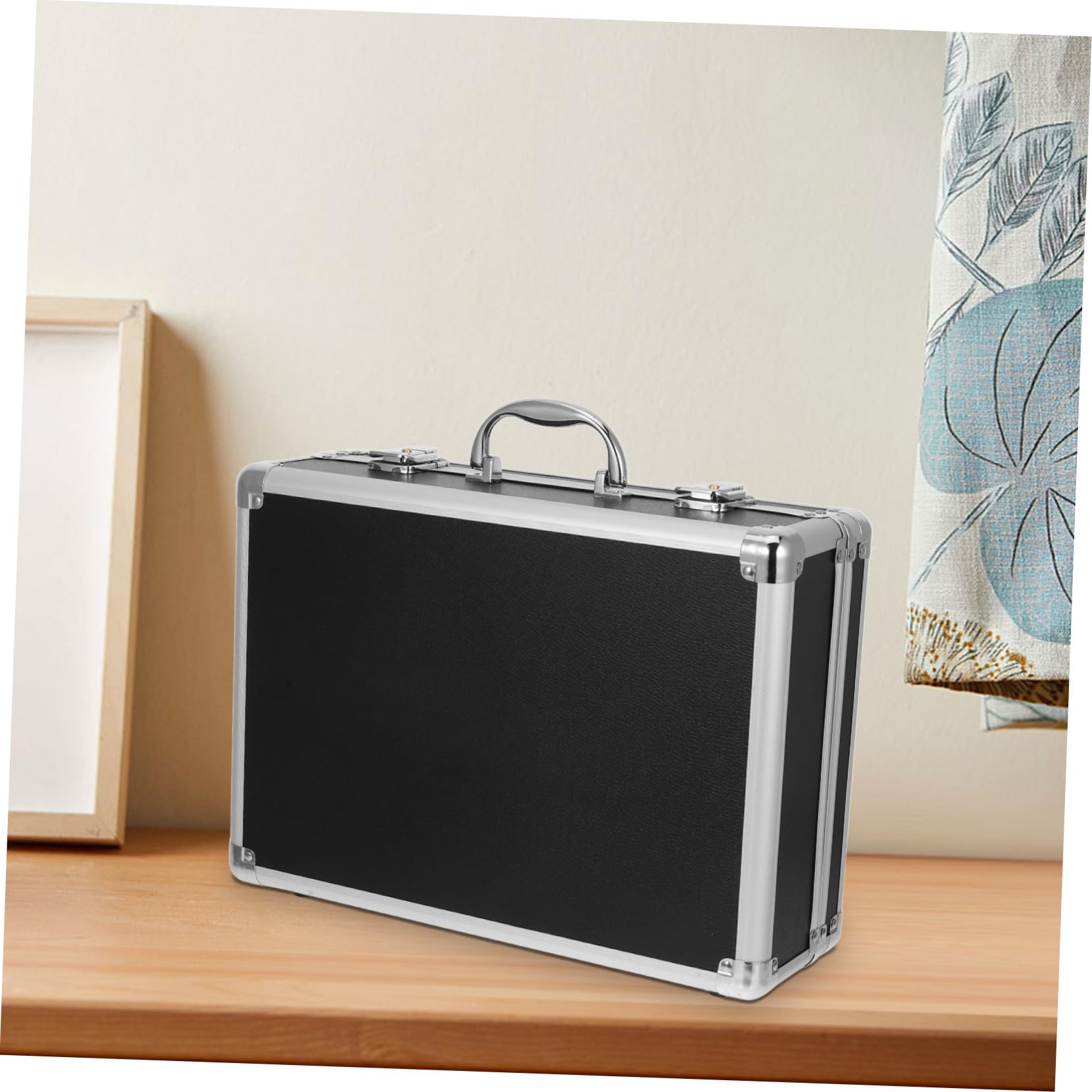 Kisangel Mallette de Rangement Outil Alliage Aluminium Capacité Importante Fermeture Sécurisée à Code Valise Portable pour Organisation Pratique Maison et Déplacement