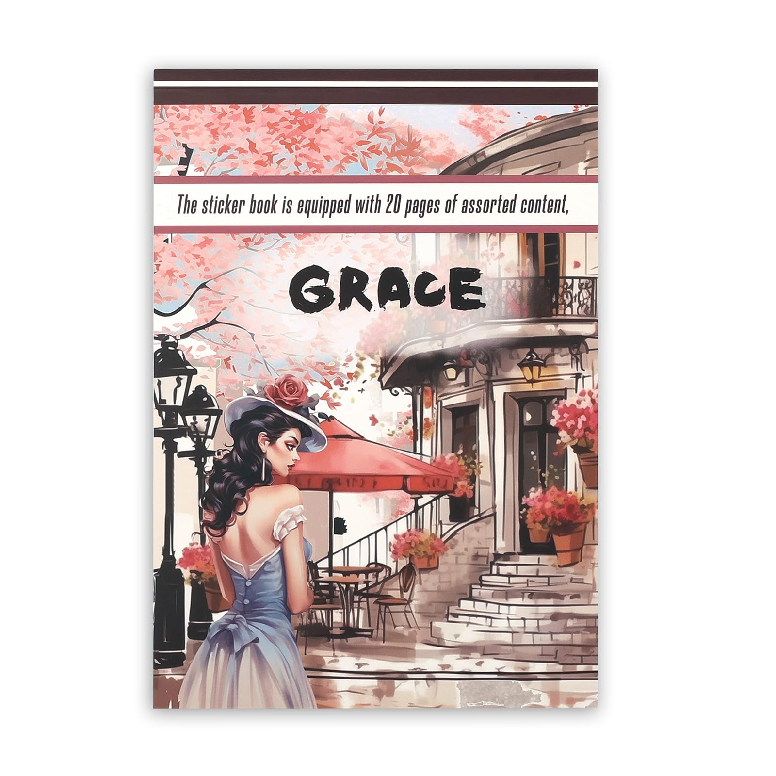 NOGAMOGA Scrapbook Stickers, 227 Aesthetic Girls Stickers for Scrapbooking and Journaling Accessories, Bullet Journals, Planners, Collages