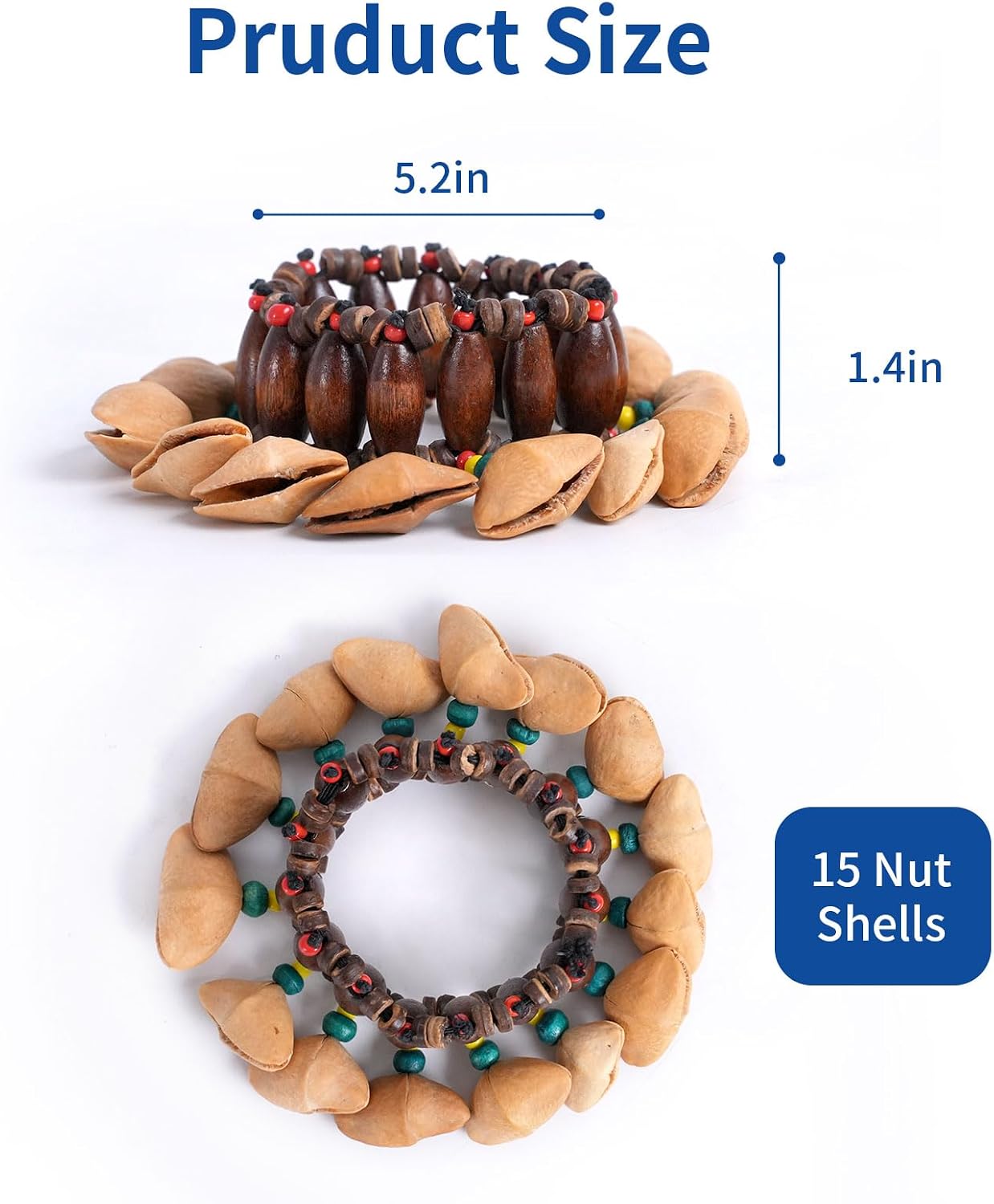 Seed Sound Bracelets and Anklets, Sound Healing Instruments image 5