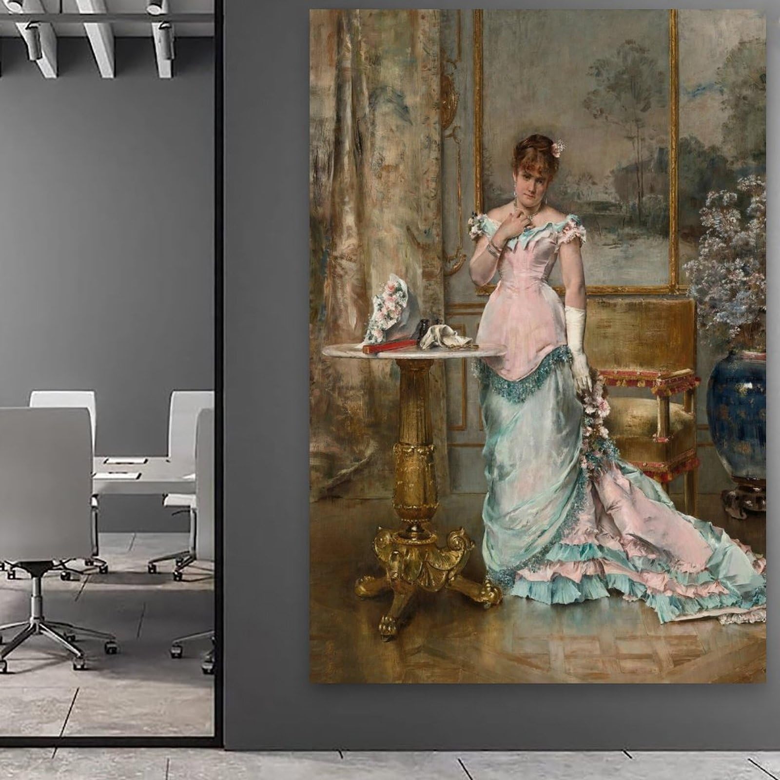 Generisch Avant Le Bal Alfred Stevens Impressionistische Wandkunst