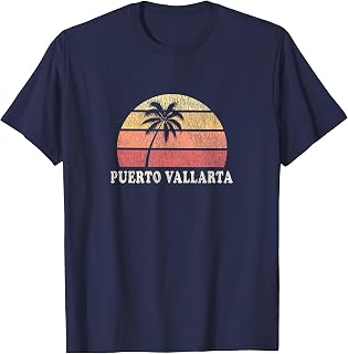 Puerto Vallarta Vintage 70s Retro Throwback Design T-Shirt