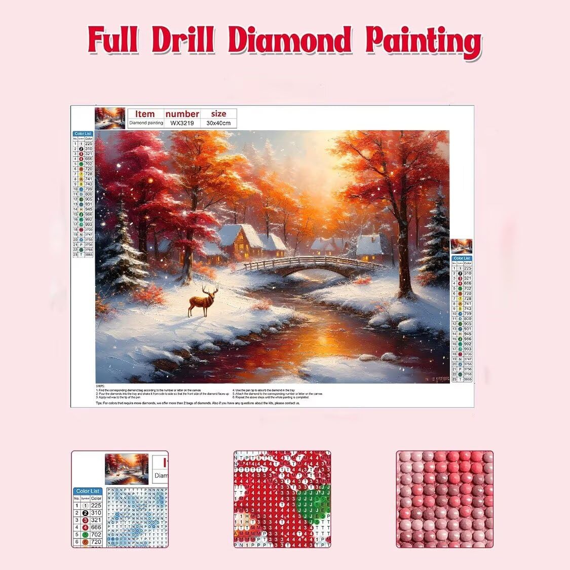 DIY Malarstwo diamentowe 5D, sztuka diamentowa, las, krajobraz, zestawy dla dorosłych, sztuka ze strasu, haft, artykuły rzemieślnicze, dla dzieci i dorosłych, idealna dekoracja ścienna, prezenty, 70 x