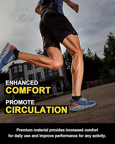 Miniatura 5 de 5 pares de calcetines de compresión de cobre para mujeres y hombres, calcetines de tobillo para fascitis plantar con soporte de arco para atletismo