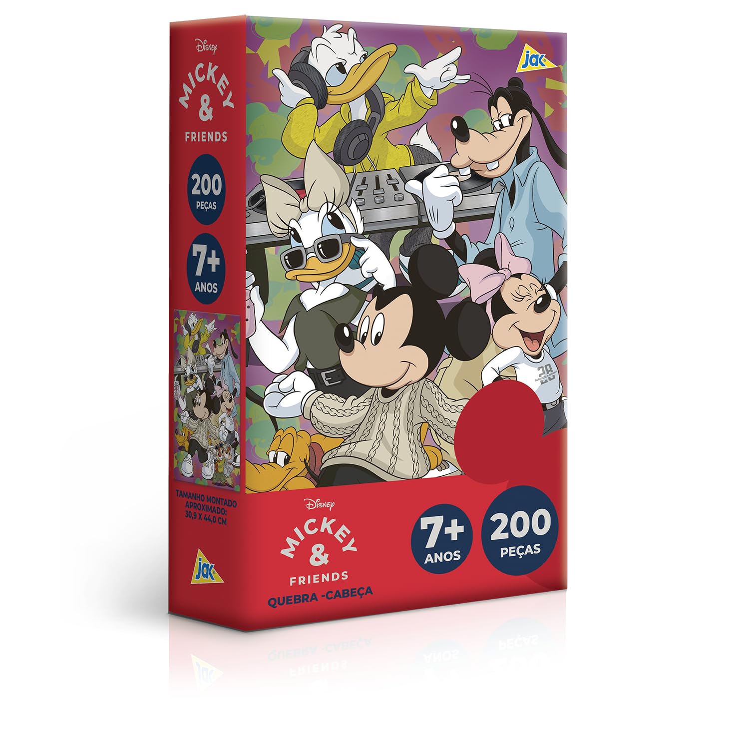 Toyster - Quebra-Cabeça: Mickey Real Life - 200 Peças - JAK