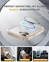 Vista 864 de Miracase Funda magnética para iPhone 14 de 6.1 pulgadas, protector de pantalla de vidrio templado integrado + protector de lente, compatible