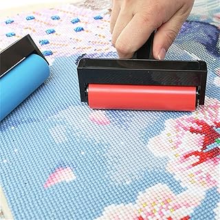 Diamond Painting Roller, 4 Inch Soft Extra-Fine Foam Brayer Roller Speedball Deluxe Soft Rubber Brayer Roller Paint Brush for Ink Paint Block Stamping, Printmaking Wallpaper and Arts & Crafts
