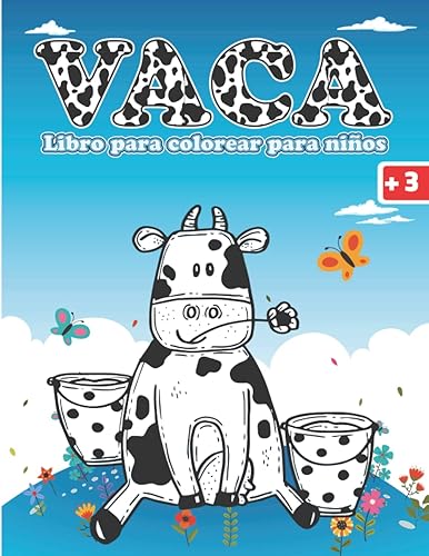 Libro para colorear vacas para niños. Libros para colorear de vacas para niños Hermoso libro para colorear vacas para adultos y niños mayores de 3