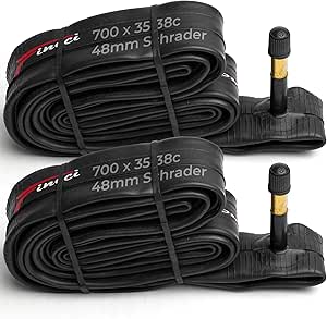 Fincci Fahrradschläuche 26 Zoll - 2er Pack Für Fatbike & Mountainbike Mit Autoventil