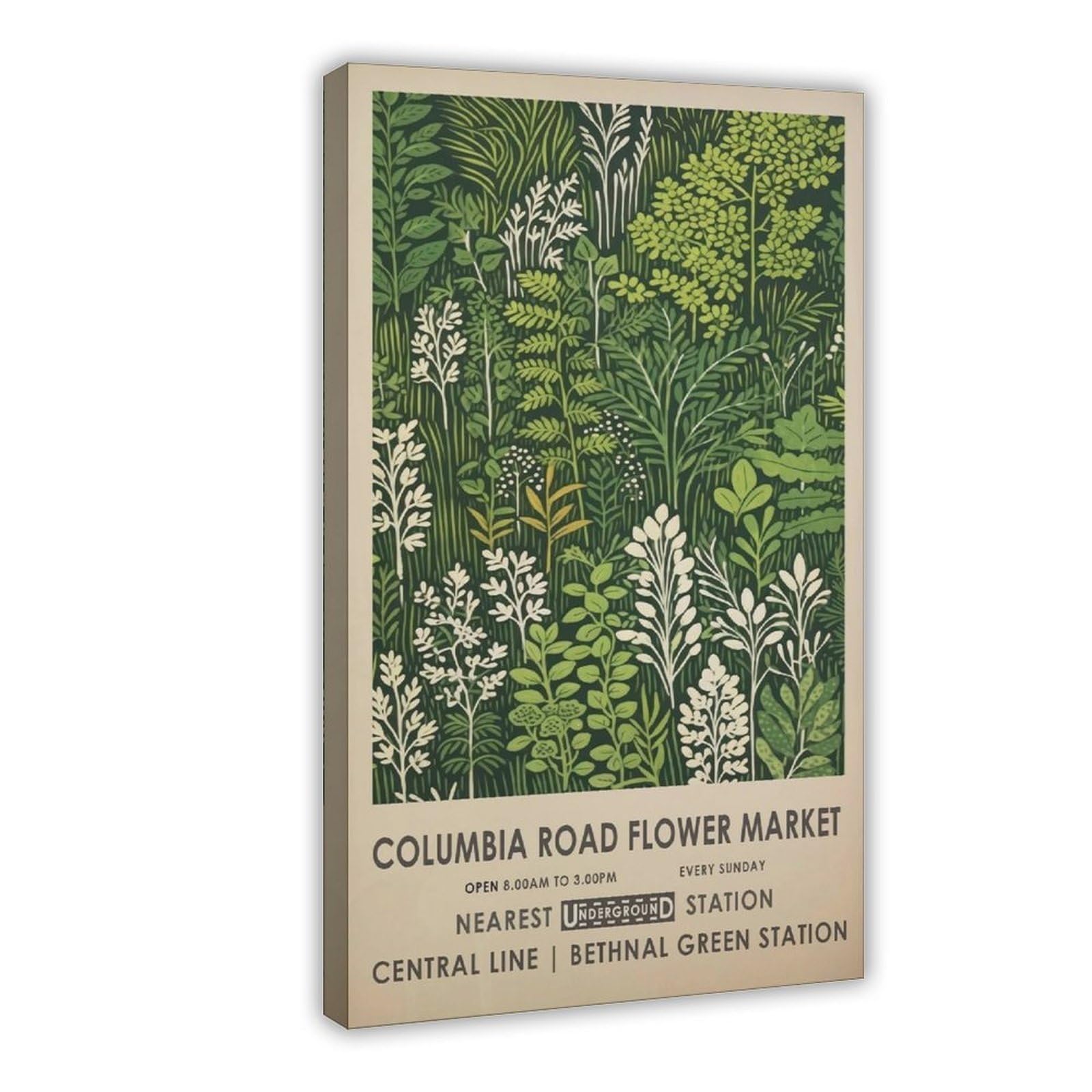 Mghdgd Columbia Road Flower Market, London Flower Market (3) Canvas Poster Bedroom Decor Landscape Office Room Decor Gift 12X18inch(30X45cm)
