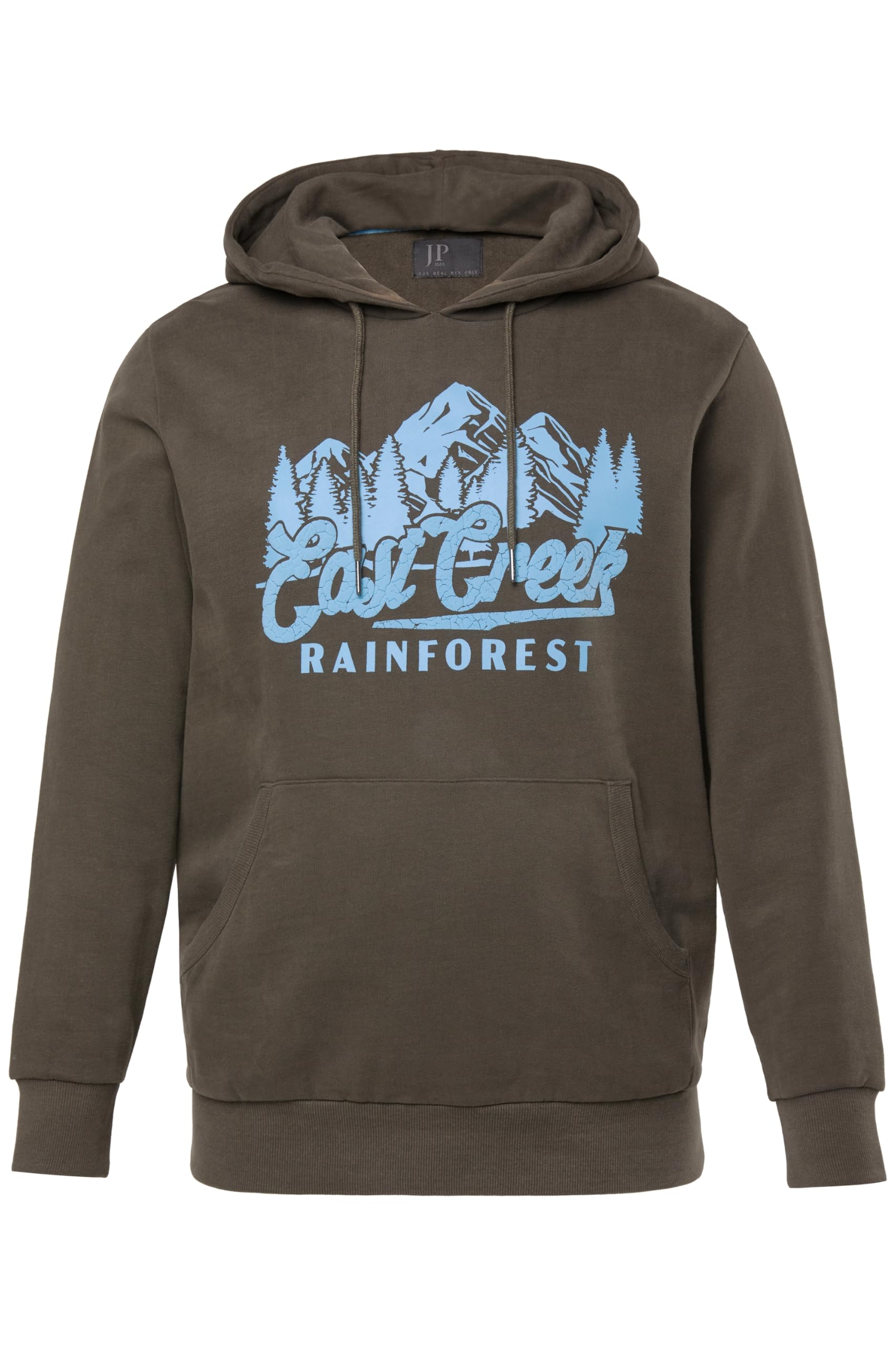 JP 1880 Bluza sportowa Mężczyźni Jp1880 Hoodie, Kapuzensweater, Brustprint, Kängurutasche, Bis 8 XL
