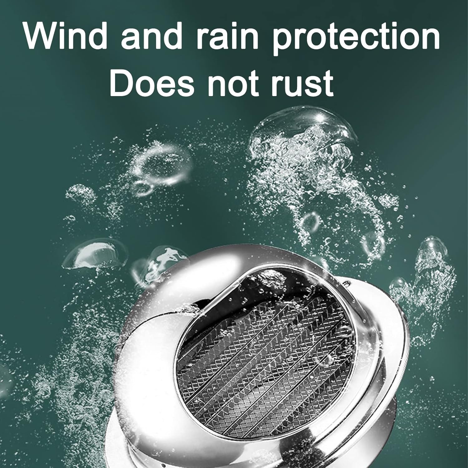 Air Vent Cover,Stainless Steel Air Vent, with Built-in Screen Mesh Prevents Debris from Enteringquick Ventilation,Suitable for Gym, Conference Room, Toilet(125mm(49.2"))