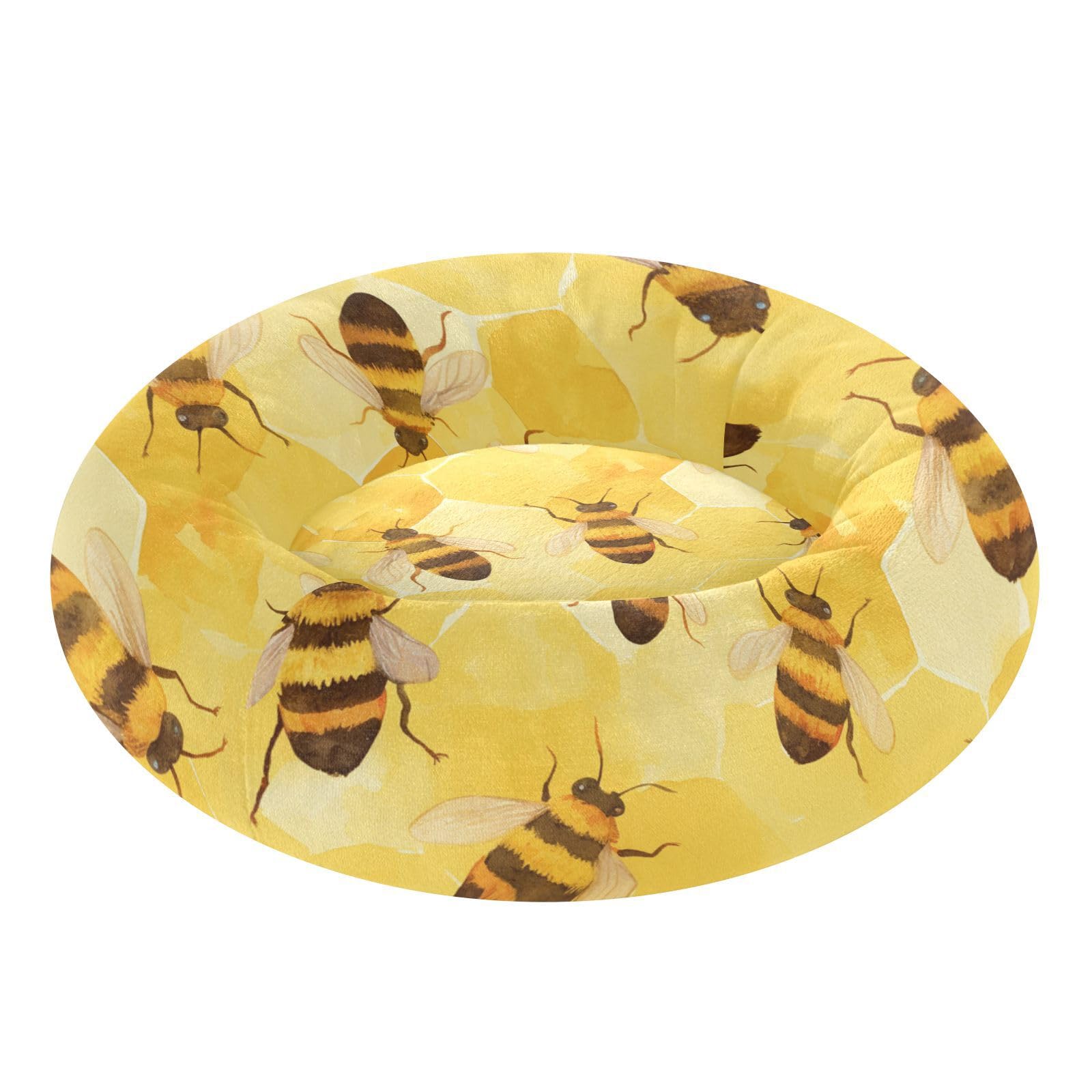 Coussin apaisant chat anti-anxiété taille XS jaune Goodluck lit petit chaton