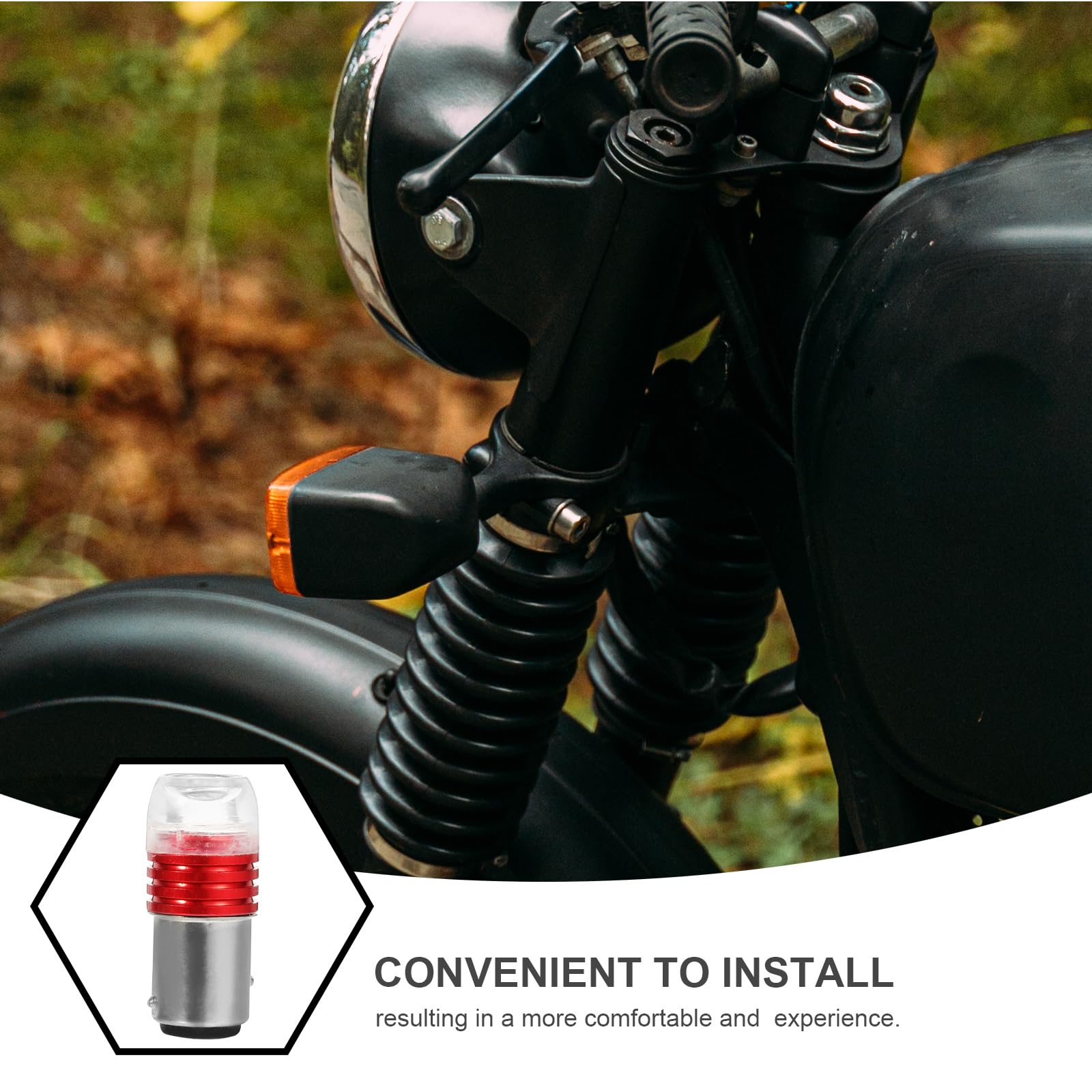 6 Piezas De Lámparas Motocicleta Bombillas LED Motocicleta Bombillas Luz Trasera Luz Trasera De Luz De 12V LED De La