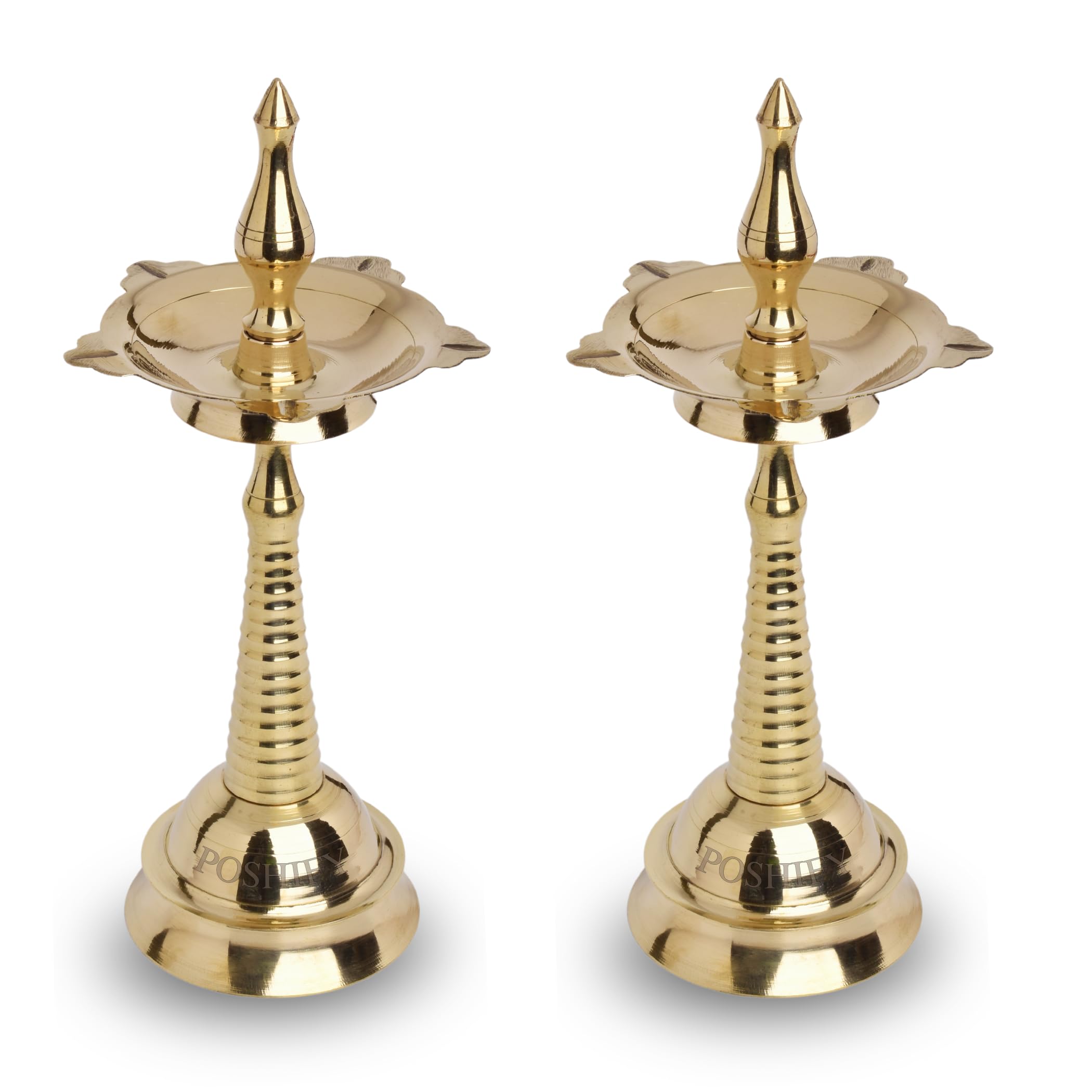 Brass Aarti Plate - Handcrafted Indian Diya -12 Brass Aarti Plate - Handcrafted Indian Diya -12