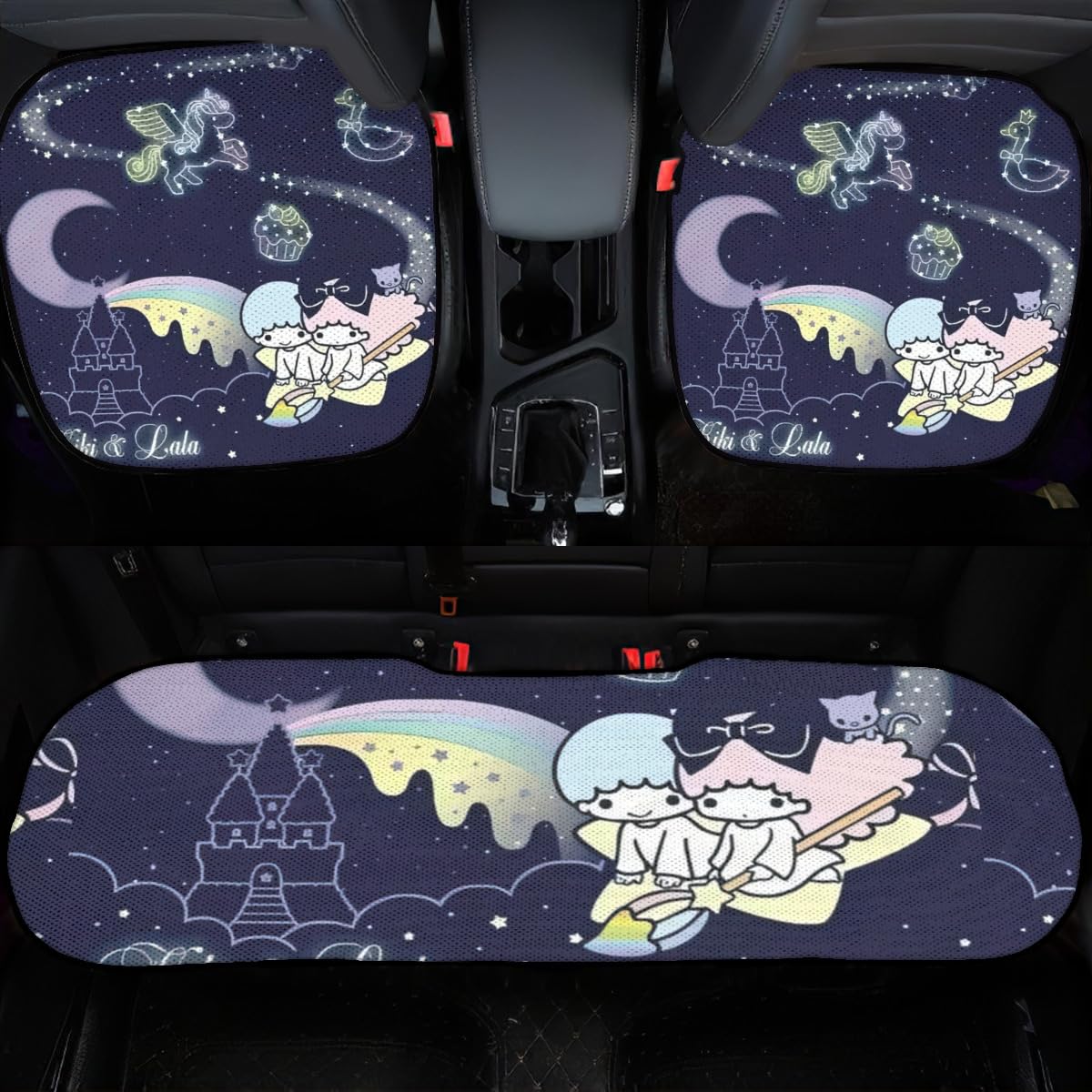 Amazon.co.jp: キキララ 車用 シートカバーセット カーシート