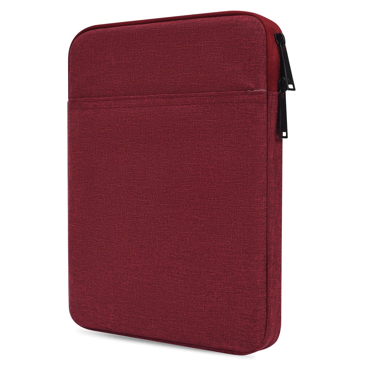 Tablet Sleeve Bag for 2025 11 inch iPad A16, 11 inch iPad Air M3/ 10.9 inch iPad 10th/ Pro 11 M4, Galaxy Tab A8 10.5" Case Pouch, Fit Apple Smart Keyboard, Wine Red