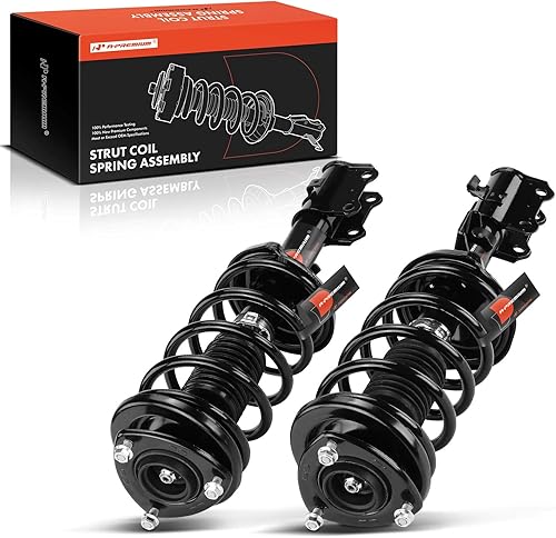 A-Premium Par delantero (2) conjunto completo de puntal y resorte helicoidal compatible con Suzuki Grand Vitara 2006 2007 2008 2009 2010 2011 2012