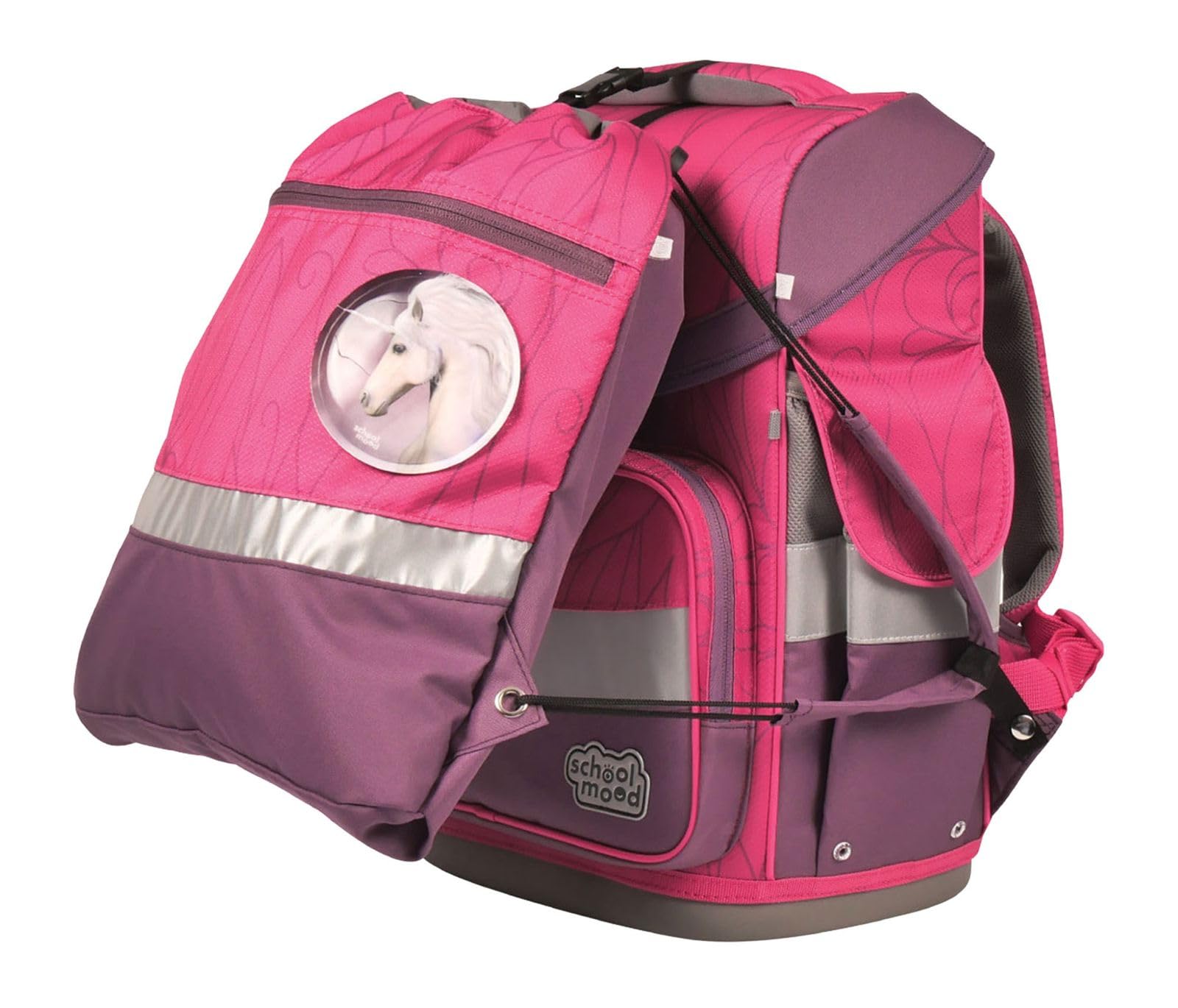 SCHOOL-MOOD Timeless mit LED Patchy Schulranzen-Set 7-teilig Luisa
