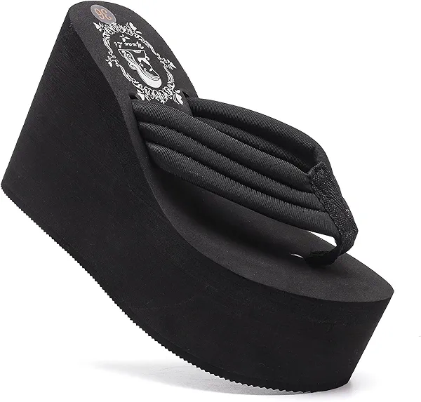Like-know-like Womens Wedge Sandals Platform Sandals Women Chunky Wedge flip flops Sandals for Women