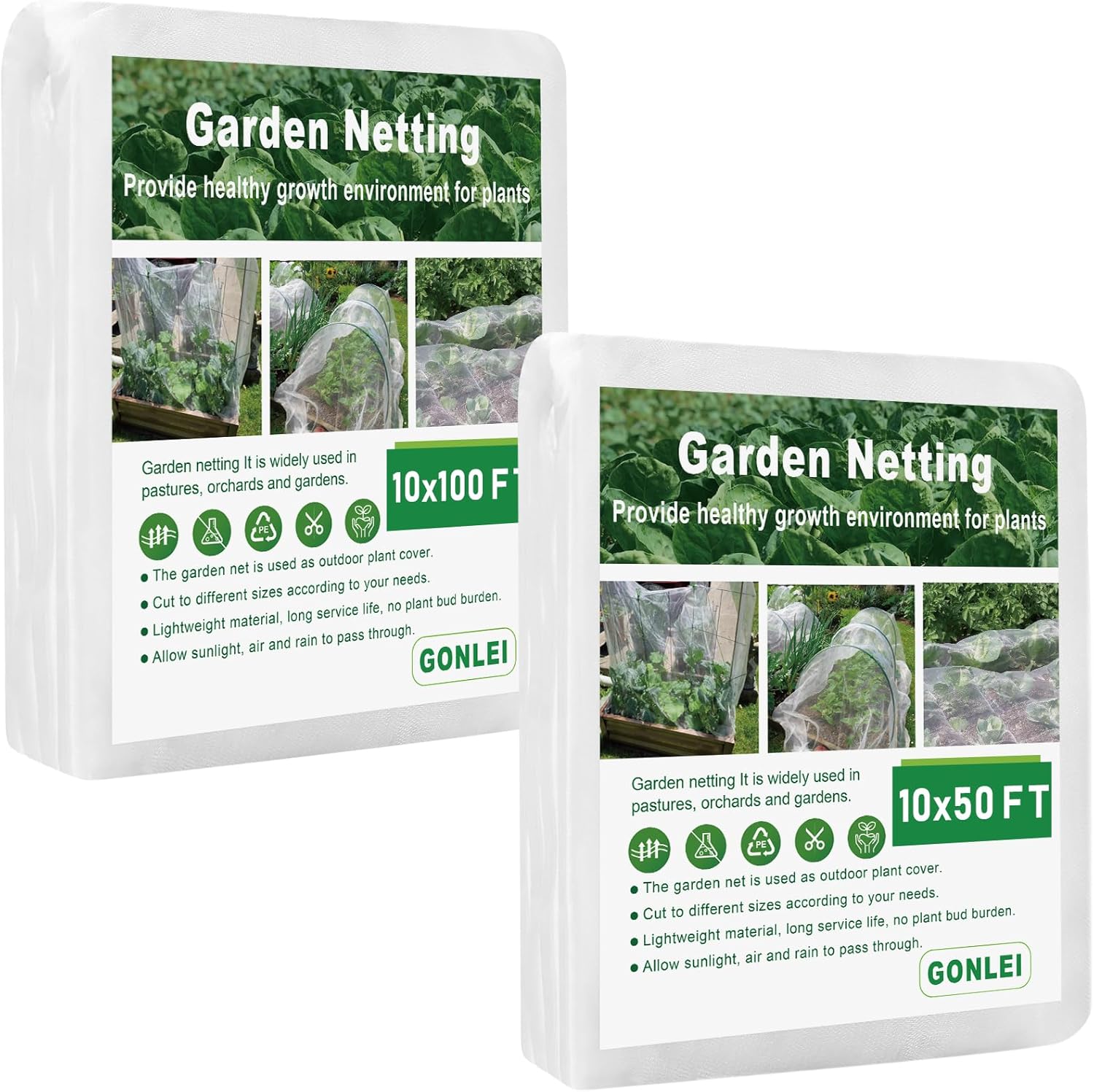 Garden Netting 1P 10 * 50FT+1P 10 * 100FT